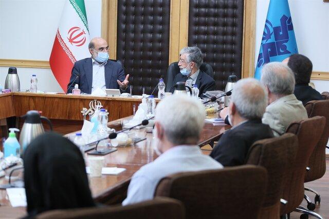 دیدار رییس صداوسیما با اعضای فرهنگستان زبان و ادب فارسی